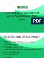 Peran Dan Kedudukan Olahraga