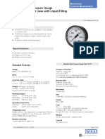 Bourdon Tube Pressure Gauge Type 113.13 - ABS Case With Liquid Filling Standard Series