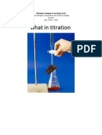 Titrimetric Analysis of An Amino Acid