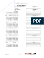 HKRKB18100/202 KEY DIAGRAM 40M-A: Site Tower Bolt List