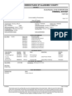 Koby Francis 2018 Arrest Court Docket