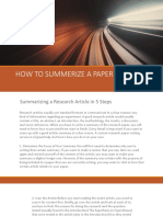 12.how To Summerize A Paper