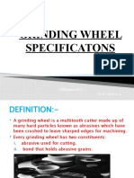 Grinding Wheel Specificatons