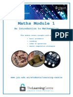 Maths Module 1: An Introduction To Mathematics