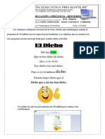 Ficha Realizando Una Trabalenguas en WordPad 2B