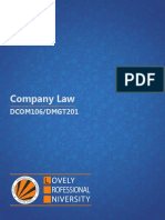 Dcom106 DMGT201 Company Law