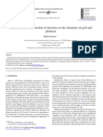 Effects of Relativistic Motion of Electrons On The Chemistry of Gold and Platinum