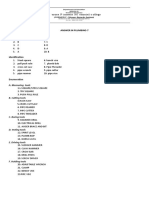 Answer Key in Plumbing