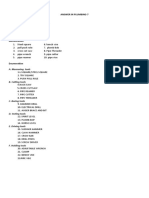 Answer Key in Plumbing