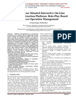 Process Phase Situated Interactive On-Line Learning/Instruction Platform: Role-Play Based Business Operation Management