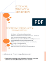 Functional Dependancy & Decomposition