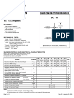 Silicon Rectifierdiodes PRV: 50 - 1000 Volts Io: 1.5 Amperes