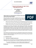 Simulation of Cannon Recoil Dynamics For Light Vehicles Using Single Body Models