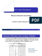 CENG 6101 - Lesson 5 - Resource Leveling and Allocation