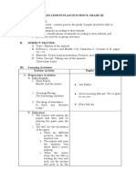 A Detailed Lesson Plan in Science Grade Iii