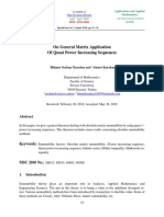 On General Matrix Application of Quasi Power Increasing Sequences