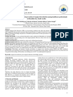 Knowledge and Practice Towards Prevention of Surgical Site Infection Among Healthcare Professionals in Buraidah City, Saudi Arabia