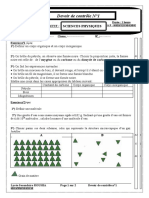 Devoir de Contrôle N°1: Chimie: (8 Points)