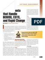 Requirements That Handle Ikiwisi, Cots, and Rapid Change: Software Management