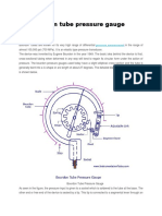 Bourdon Tube Pressure Gauge