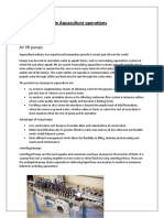 Pump Types Used in Aquaculture Operations