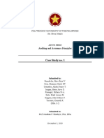 Case Study No. 1: ACCO 30043 Auditing and Assurance Principles