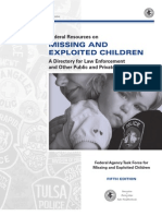 Federal Resources On Missing and Exploited Children