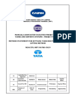 Method Statement For Storage Tank Jack Lifting