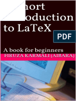 A Short Introduction To LaTeX A Book For PDF