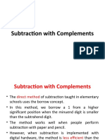 Subtraction With Complements