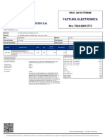 Factura Electrónica: M&M Repuestos Y Servicios S.A