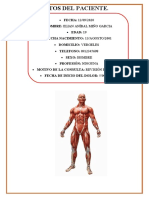 Ficha Evaluación Postural Estática