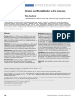 Safety of Patient Mobilization and Rehabilitation in The Intensive Care Unit