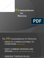 5 - Ten Commandments For Motorists