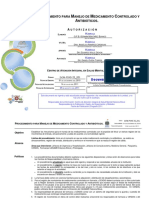 Dom P040-I5 001 Procedimiento para Manejo de Medicamento Controlado y Antibioticos