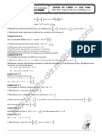 Série D'exercices - Math - Généralités Sur Les Fonctions - 3ème Technique