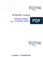 ECM2105 Control: Prathyush P Menon, Christopher Edwards Date: 20-Jan-2014, Room H101