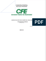 Especif Diseno de Lts Cfe CPTT PDF