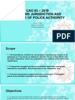 CAO 03 - 2019 Customs Jurisdiction and Exercise of Police Authority