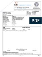 Laboratory Services: Test Report