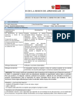 Planificación de La Sesion de Aprendizaje 25: Vivenciamos Actividades de Relajación para El Bienestar Emocional