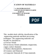 Classification of Materials