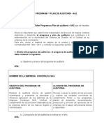 Evidencia 2 Taller Programa y Plan de Auditoría