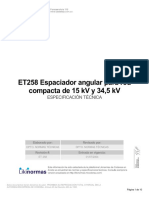 Et-258 Espaciador Angular Par 15 y 35 KV