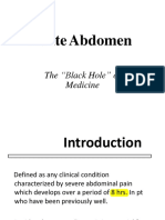 Acute Abdomen