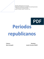 Periodos Republicanos