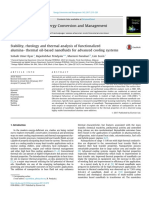 2017 - Stability, Rheology and Thermal Analysis of Functionalized Alumina Thermal Oil Based Nanofluids For Advanced Cooling Systems