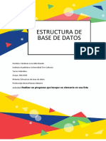 Actividad 3 Estructura de Base de Datos