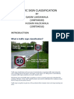 Traffic Sign Classification: BY Qasim Lakdawala (19BT04020) Husain Kalolwala (19BT04016)