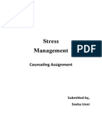 Stress Management: Counseling Assignment